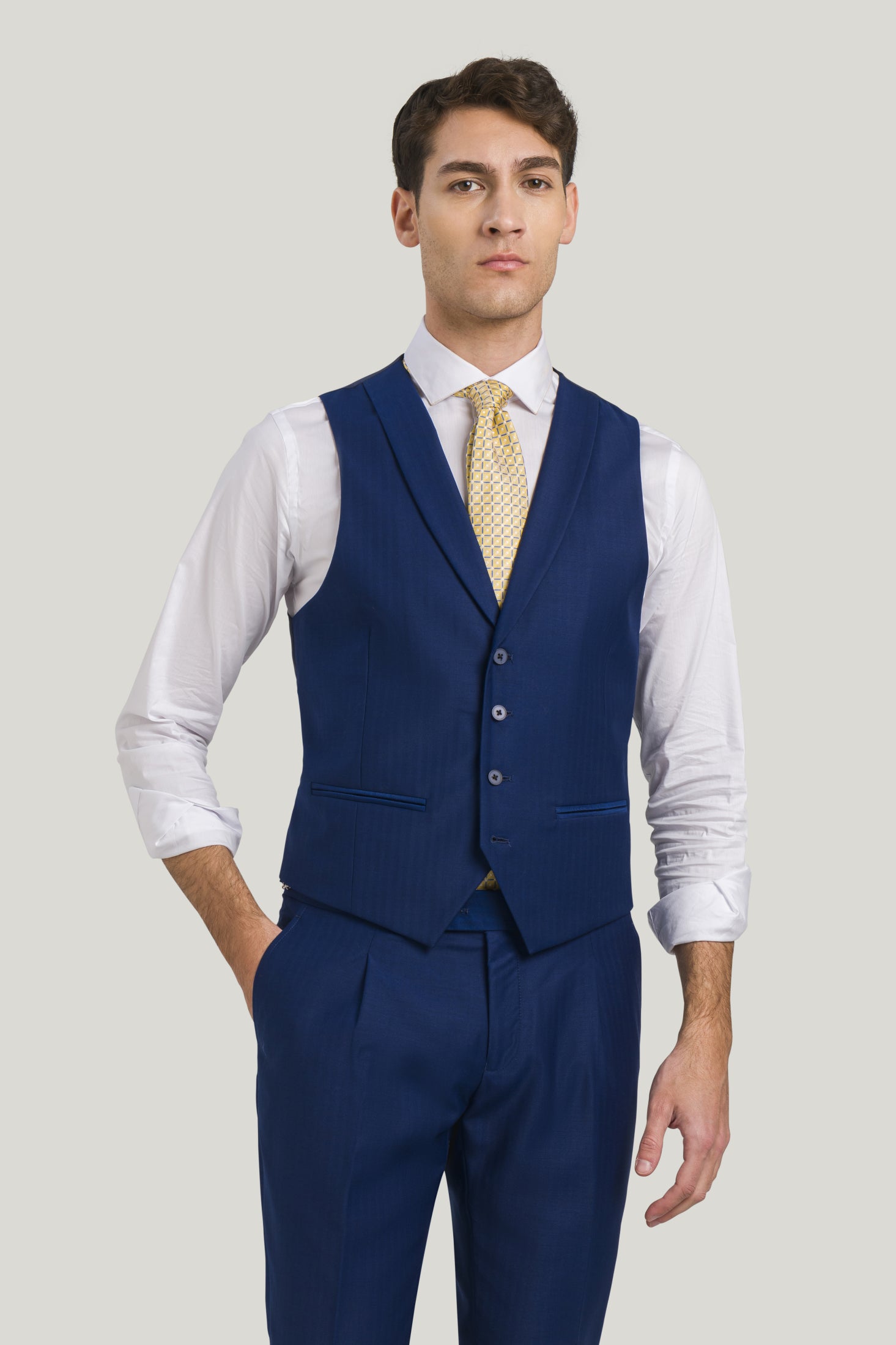 Uomo Elegante Abbigliamento Uomo Con Gilet Gilet Elegante Nero