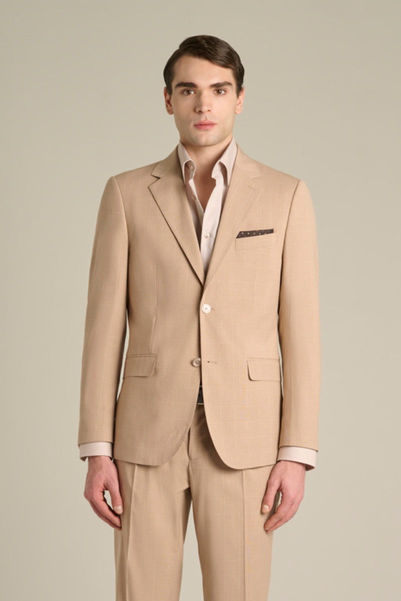 Giacca da abito Principe di Galles beige