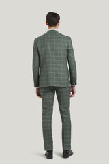 Veste Homme I Sarti Italiani Taille 54 Verte à Carreaux - Neuve Avec étiquettes