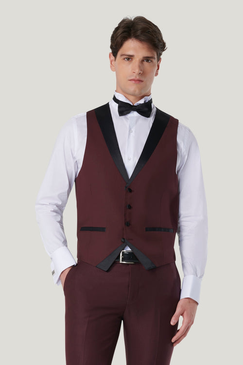 Elegante Gilet Per Smoking Gilet Uomo Elegante Slim Fit, Doppio Risvolto, Per Abiti E
